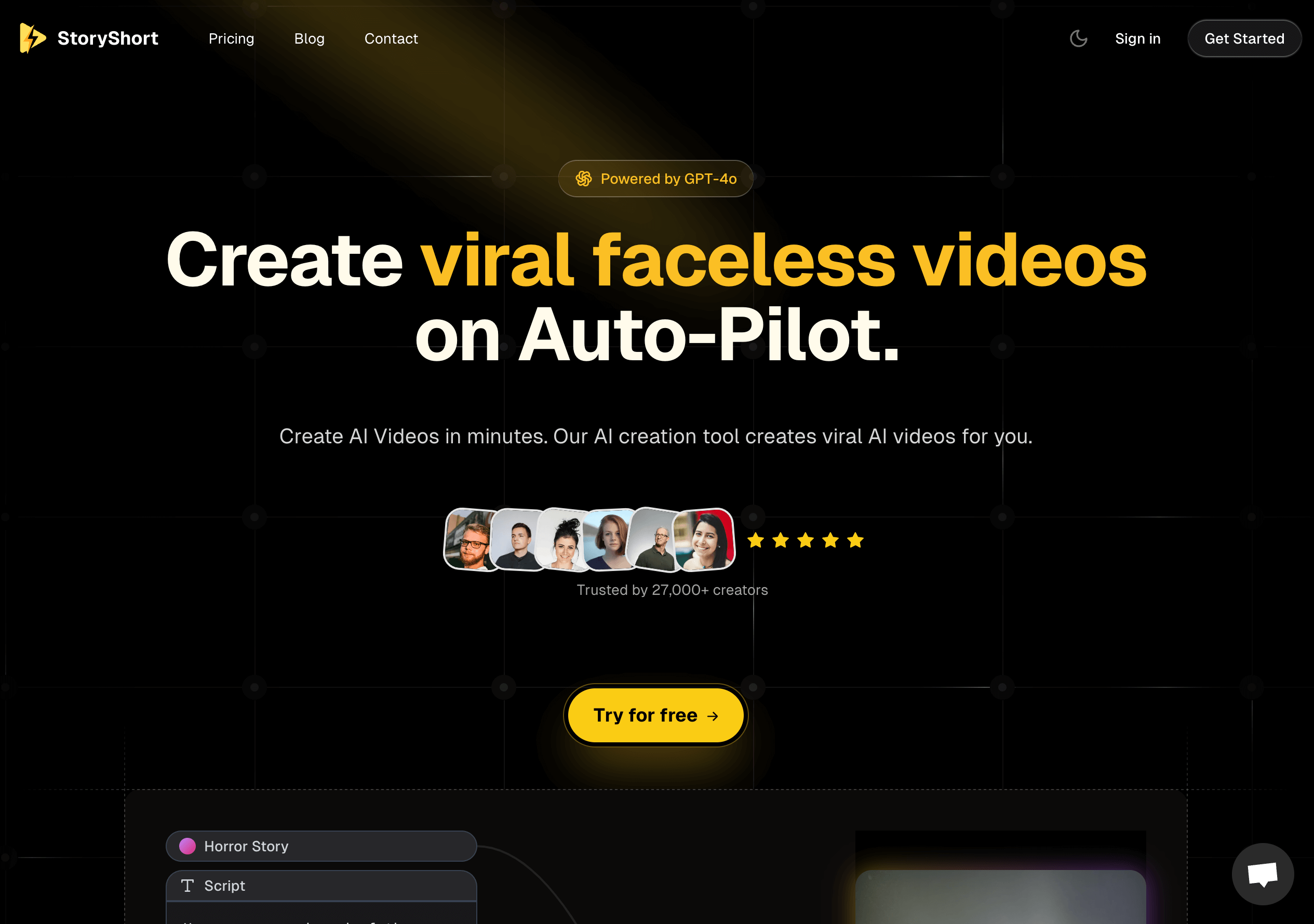 StoryShort AI Screenshot