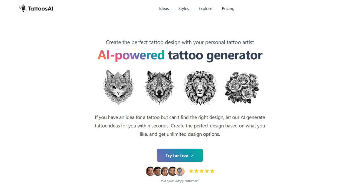 Tattoos AI Screenshot