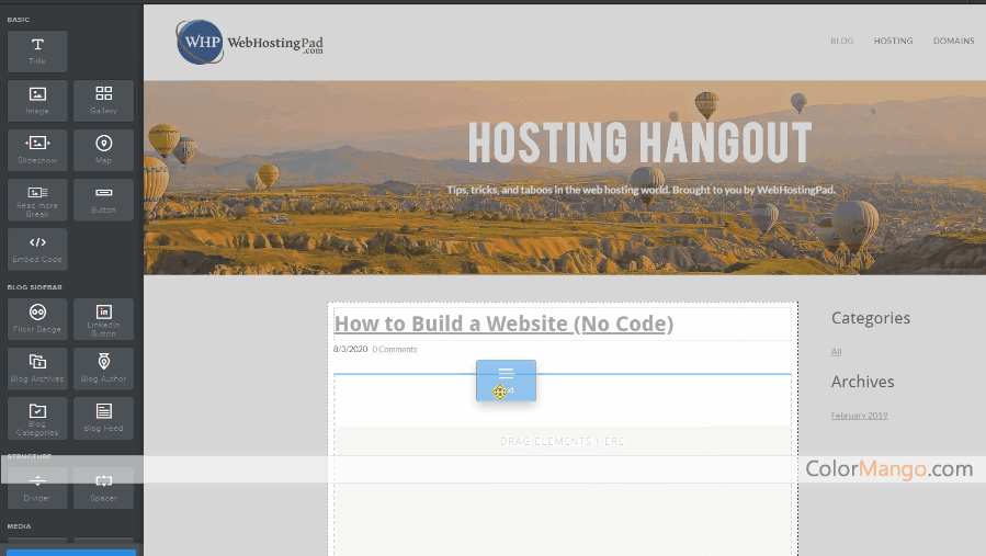 WebHostingPad Screenshot