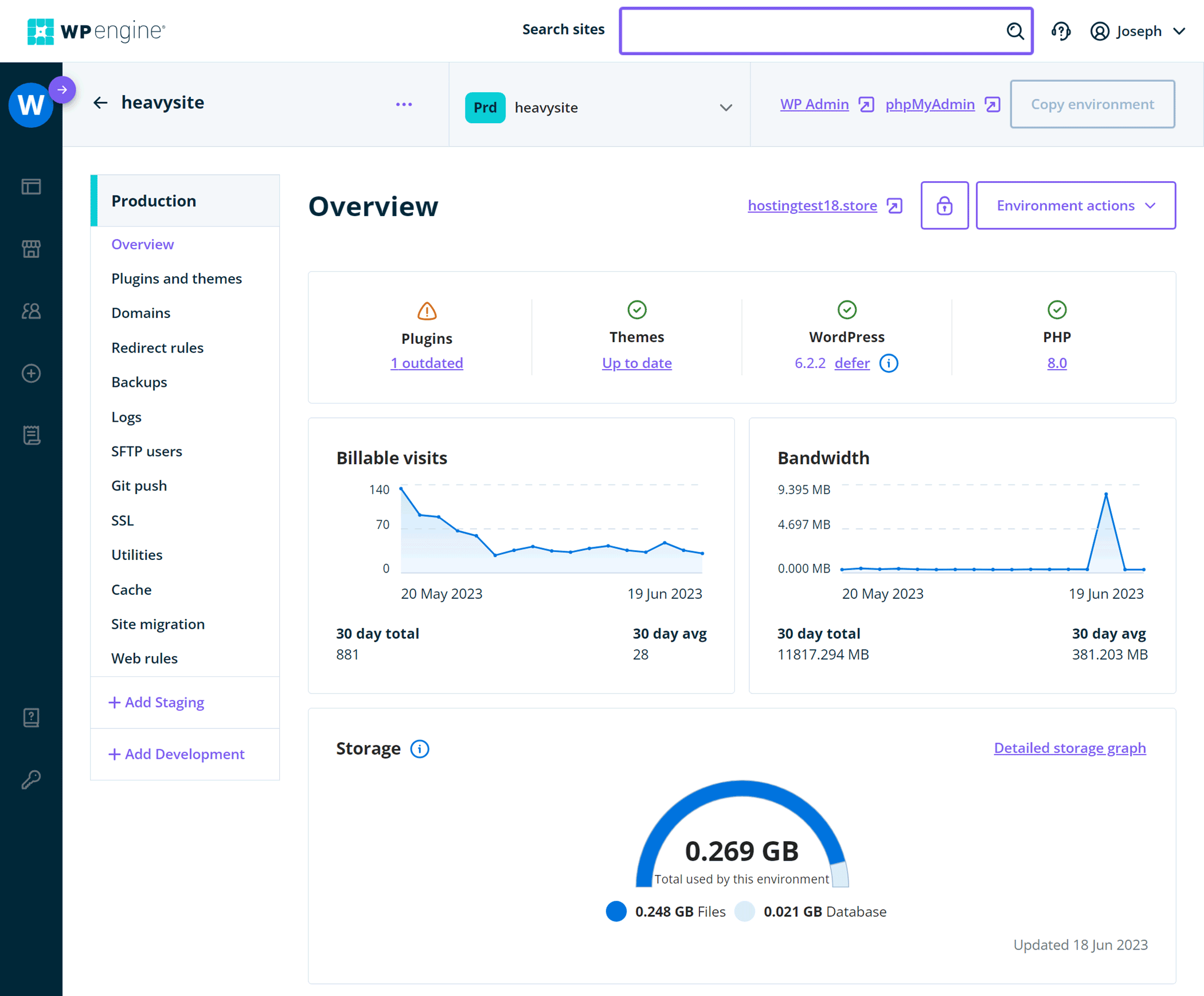 WP Engine Screenshot