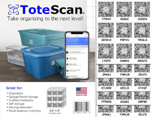 Intelligent QR Labels for Organization/Moving/Storage
