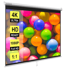 Écran de projecteur rétractable de 120 pouces