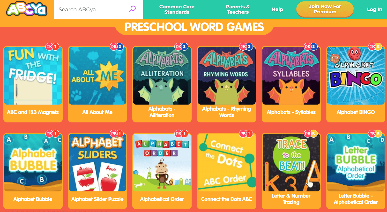 ABCya Screenshot