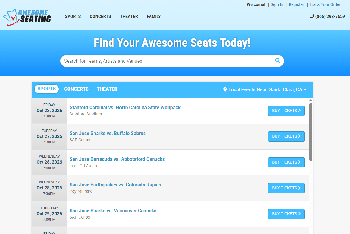 AwesomeSeating Screenshot