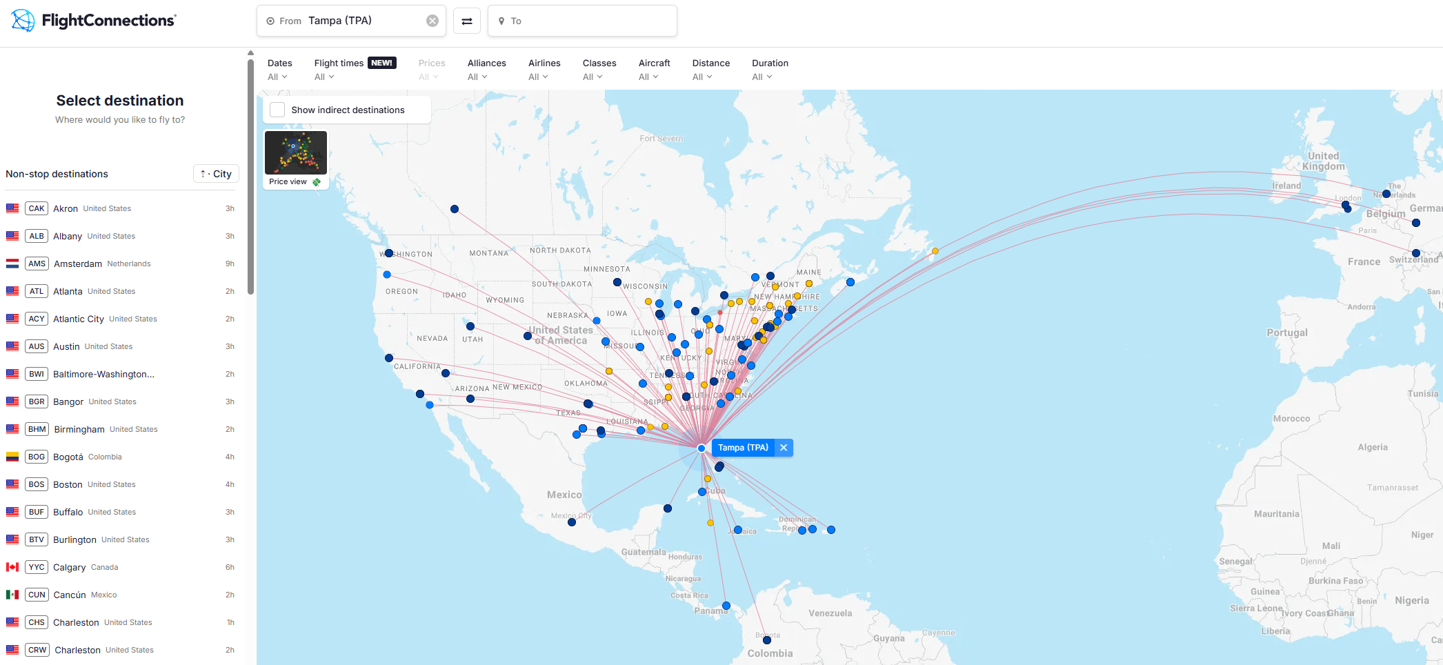 FlightConnections Screenshot