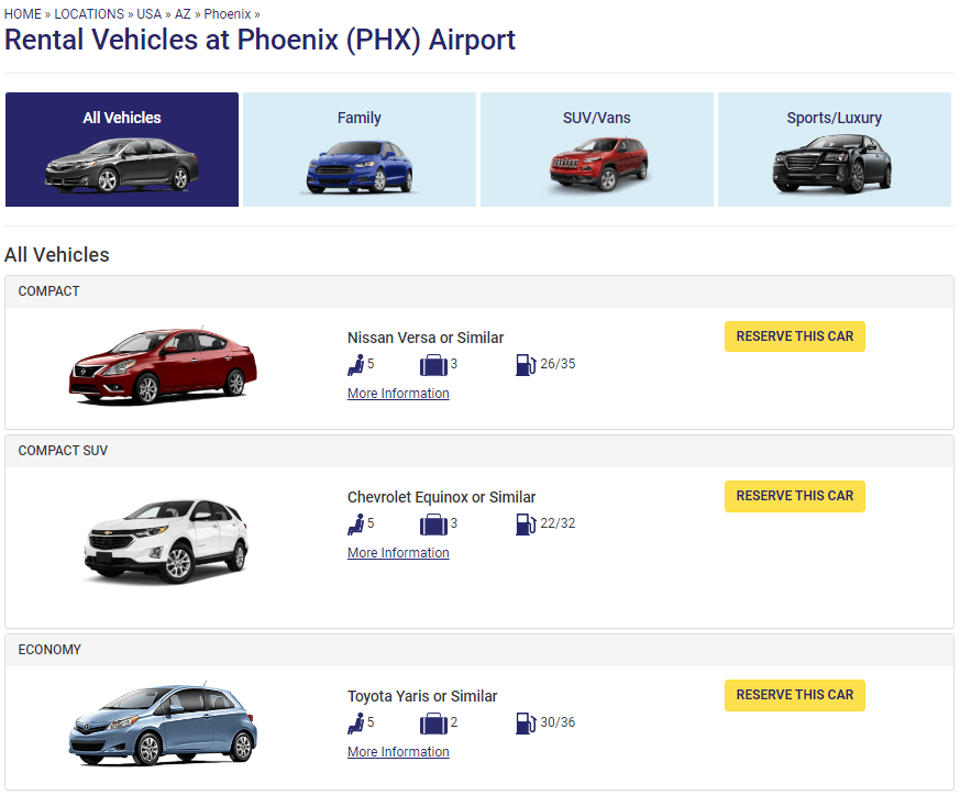 Fox Rent A Car Screenshot