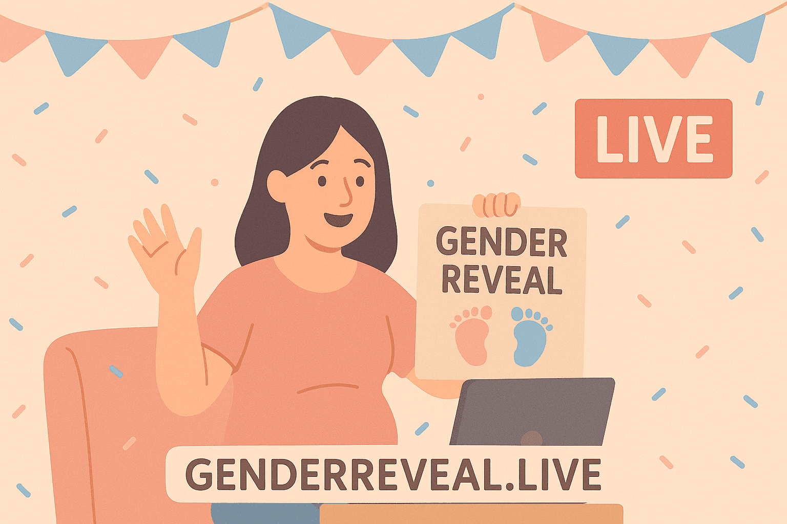 GenderReveal.live Screenshot