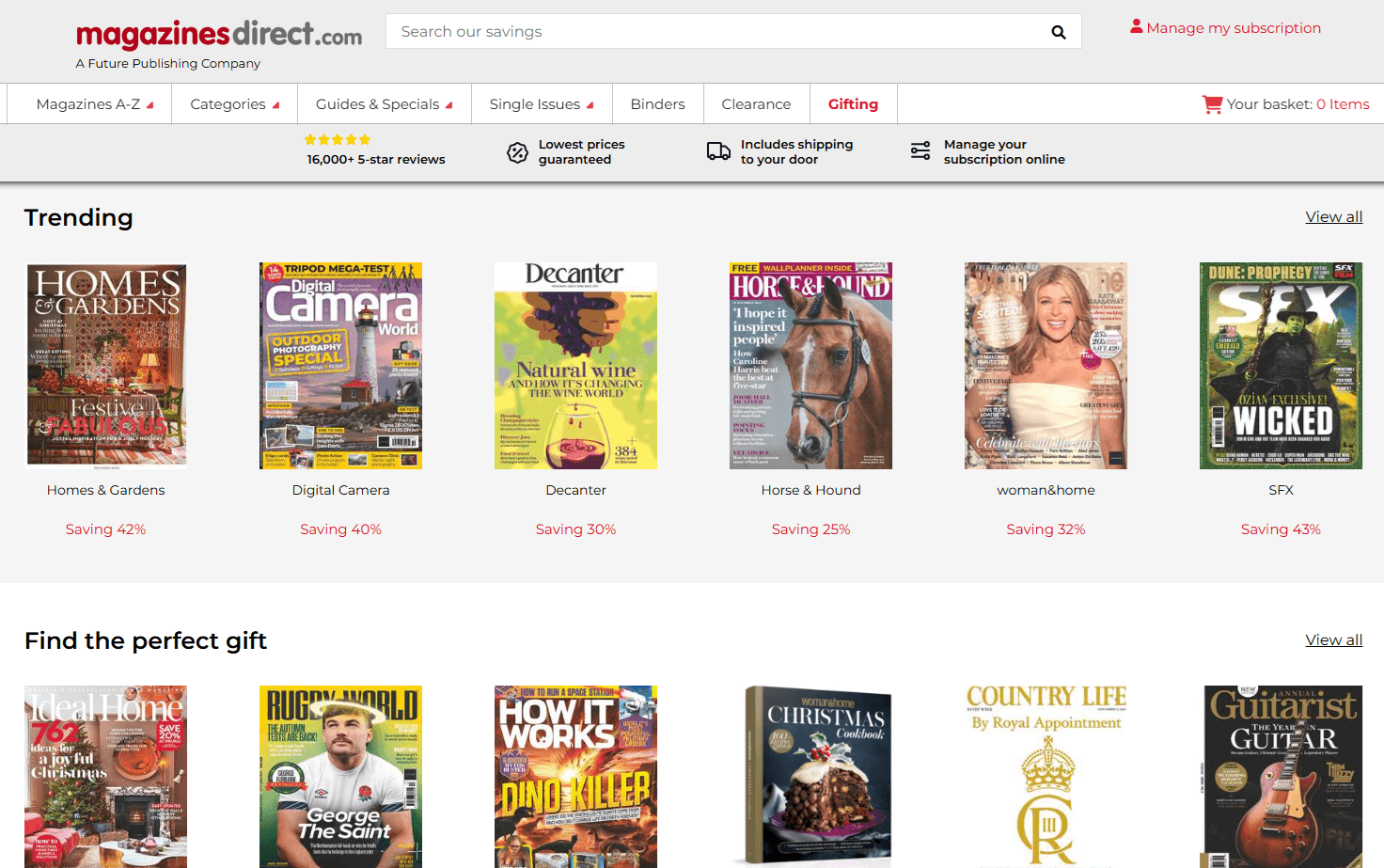 Magazines Direct Screenshot