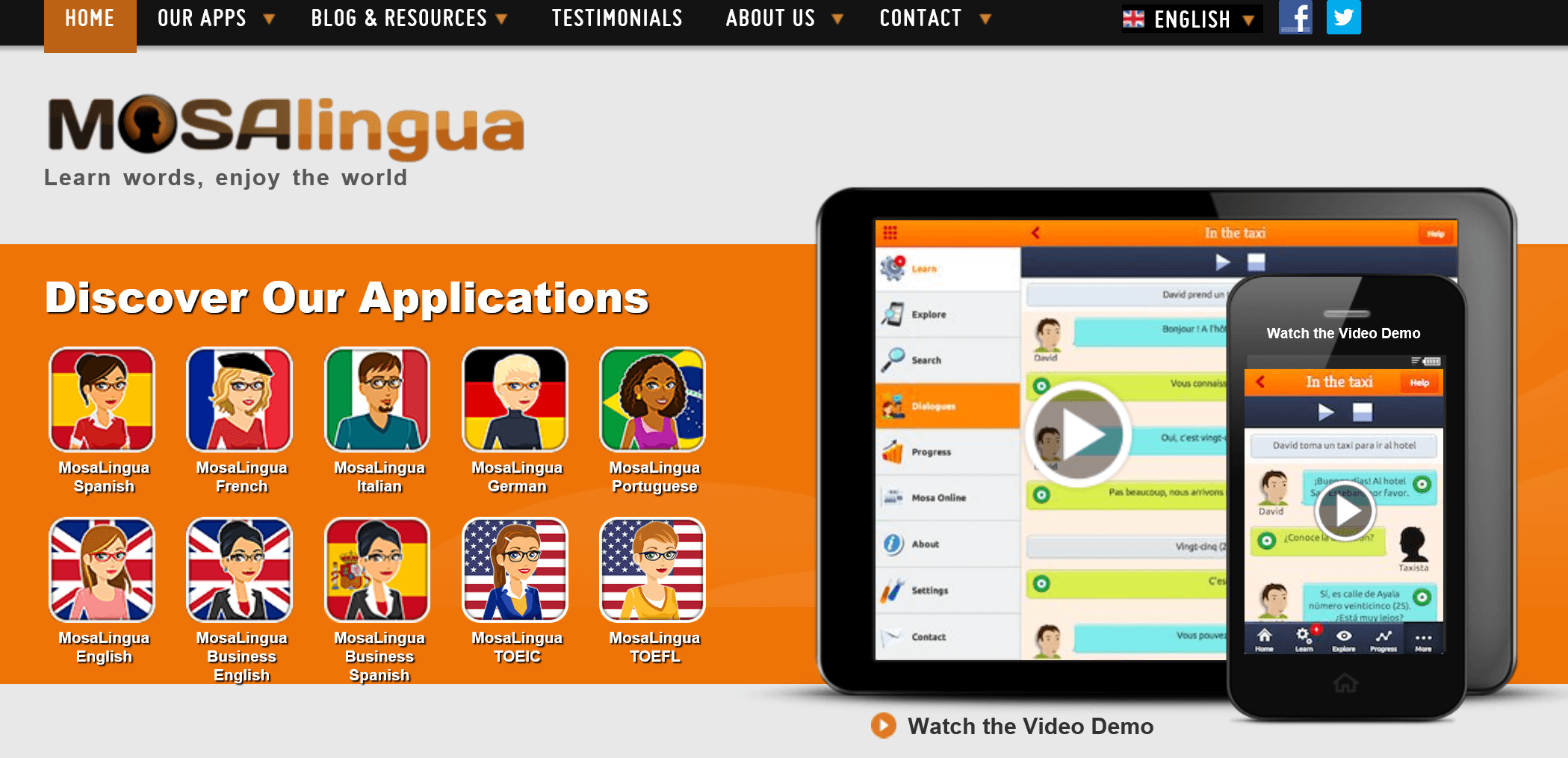 MosaLingua Screenshot