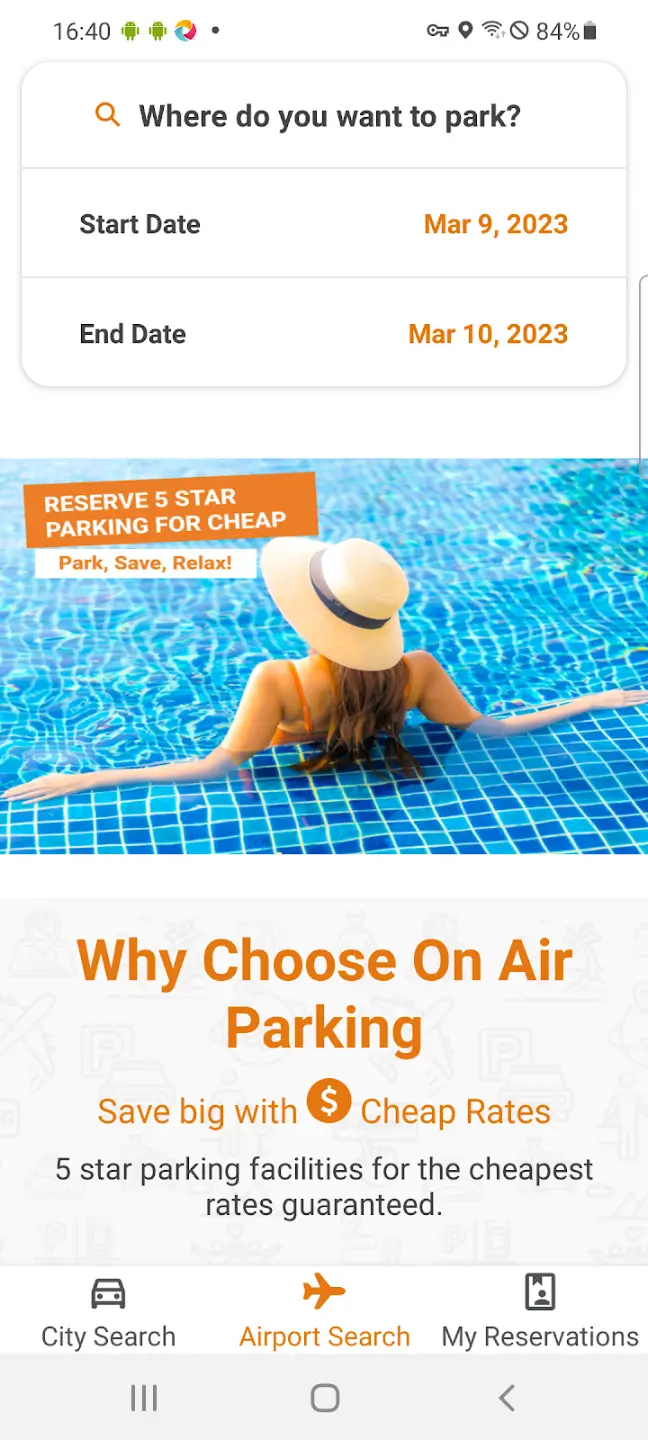On Air Parking Screenshot