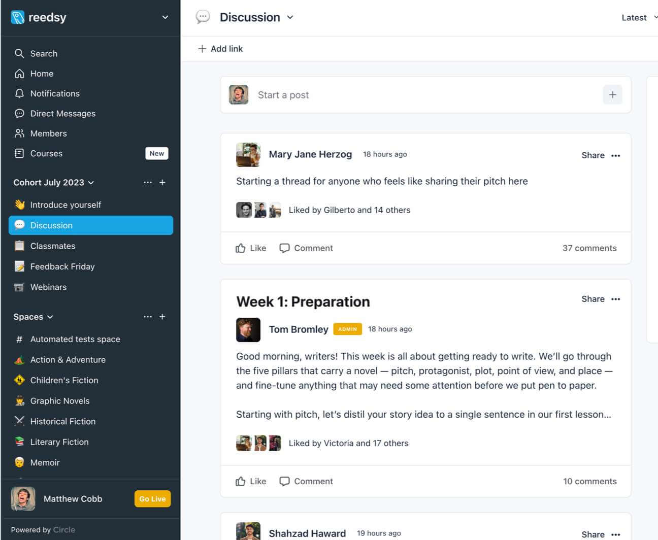 Reedsy Learning Screenshot