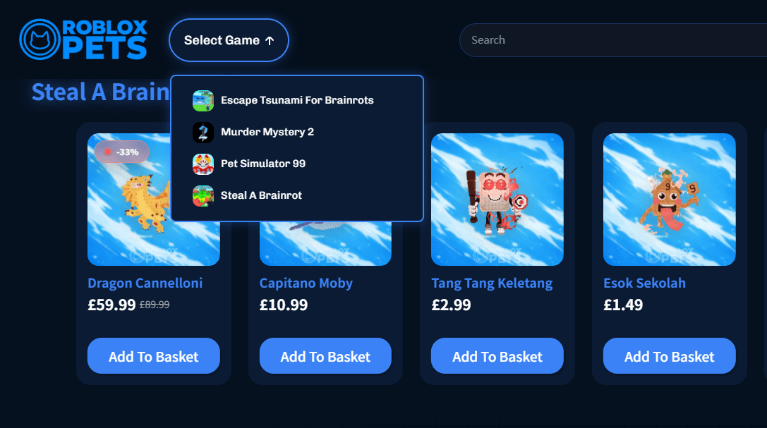 Roblox Pets Screenshot