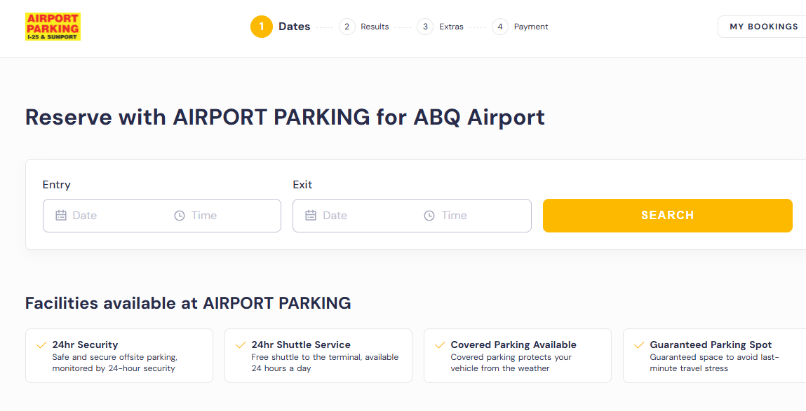 Sunport Airport Parking Screenshot