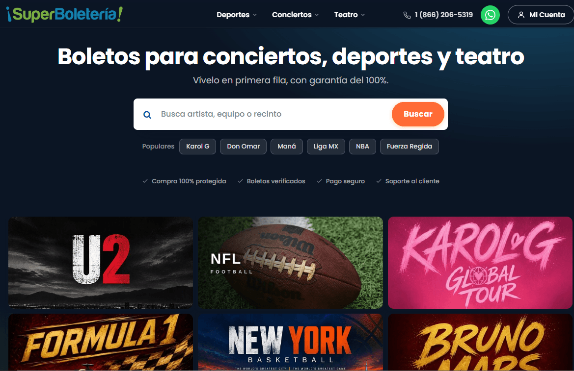 SuperBoletería Screenshot