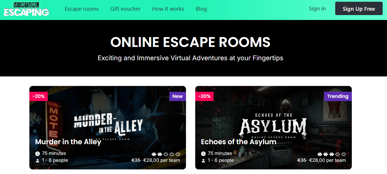 Virtual Escaping Screenshot