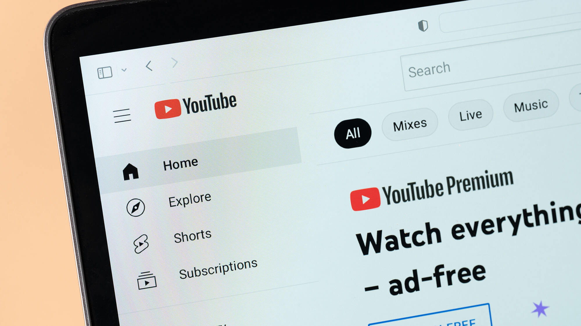 Youtube Premium Screenshot
