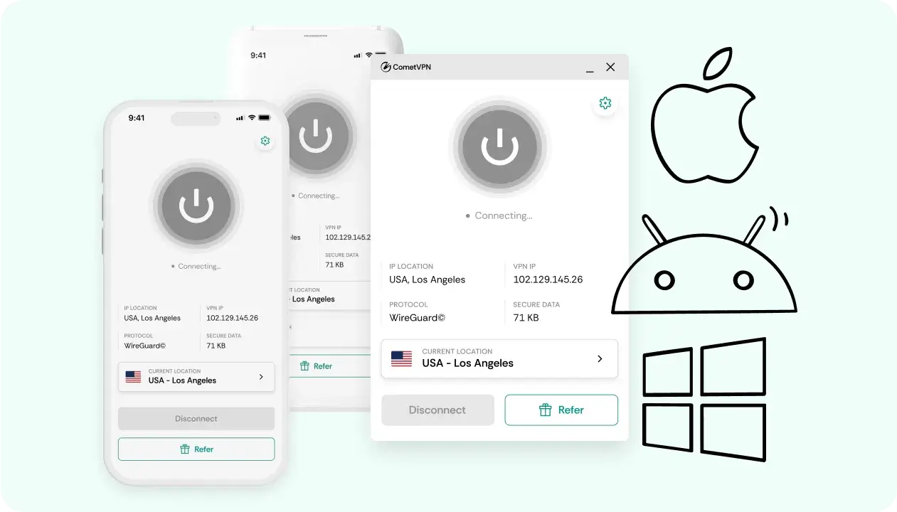 CometVPN Screenshot