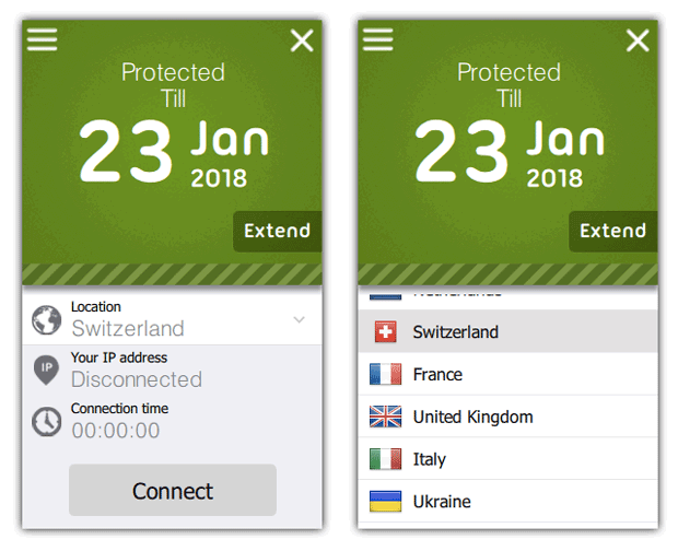 Seed4.Me VPN Screenshot