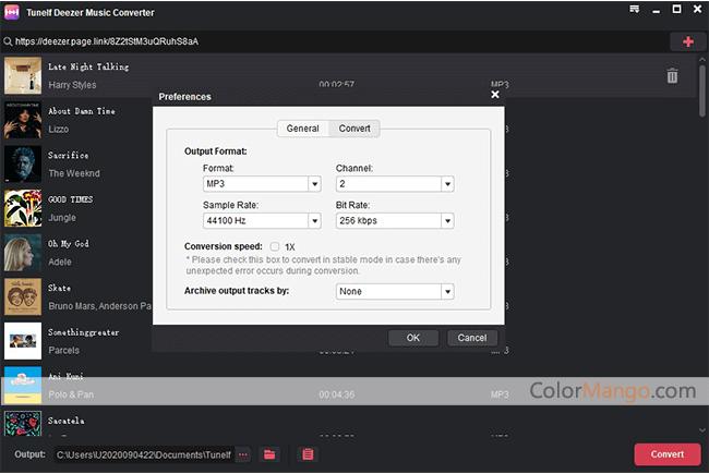 Tunelf Deezer Music Converter Screenshot