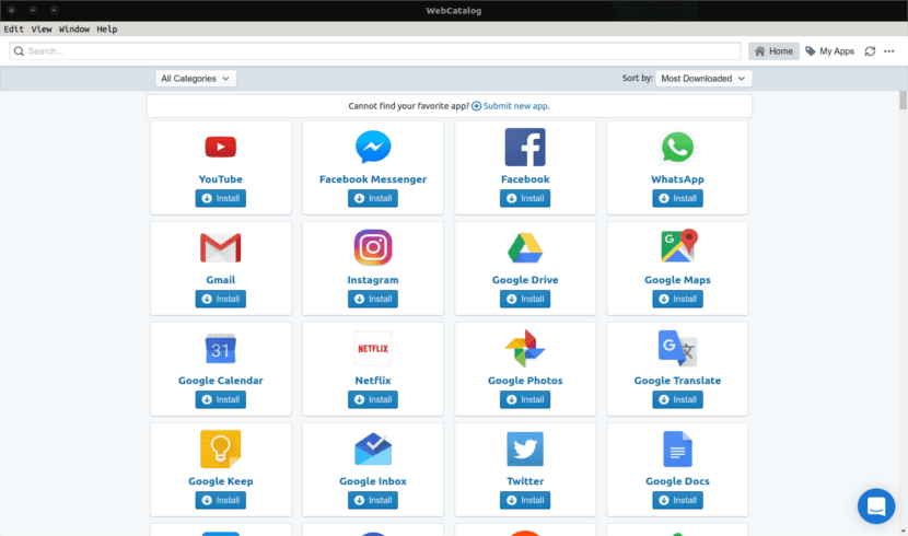 WebCatalog Screenshot