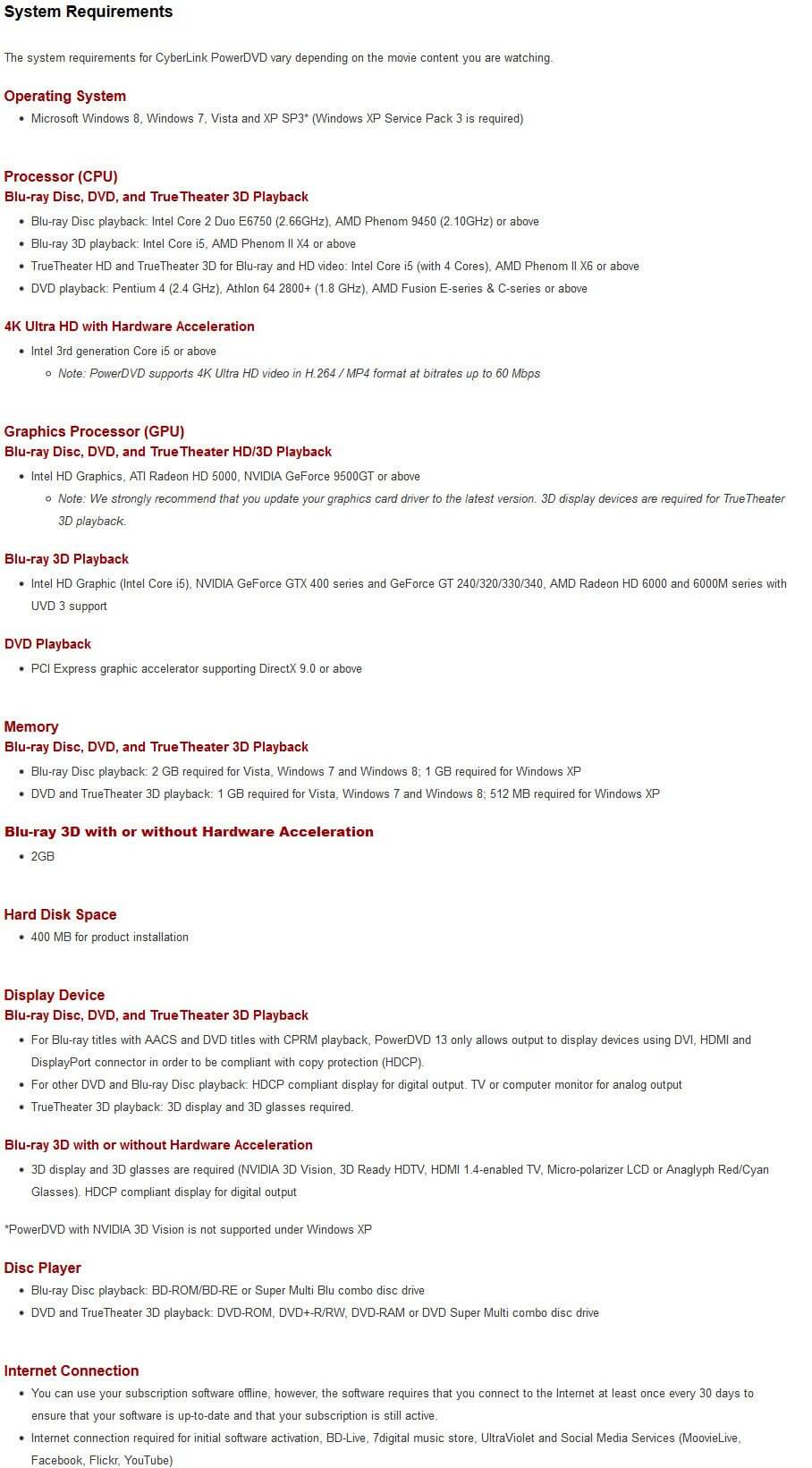 CyberLink PowerDVD Live Feature