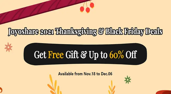 <b>Joyoshare VidiKit</b> + Free Gift - 40% Off Thanksgiving Special Offers