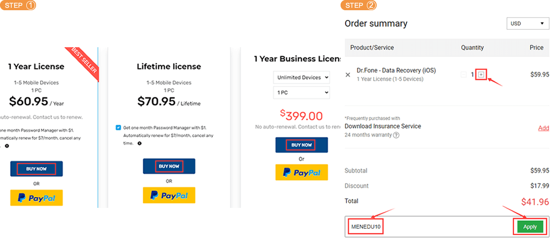 Wondershare Dr.Fone for iOS Discount