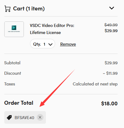 VSDC Video Editor Pro Coupon