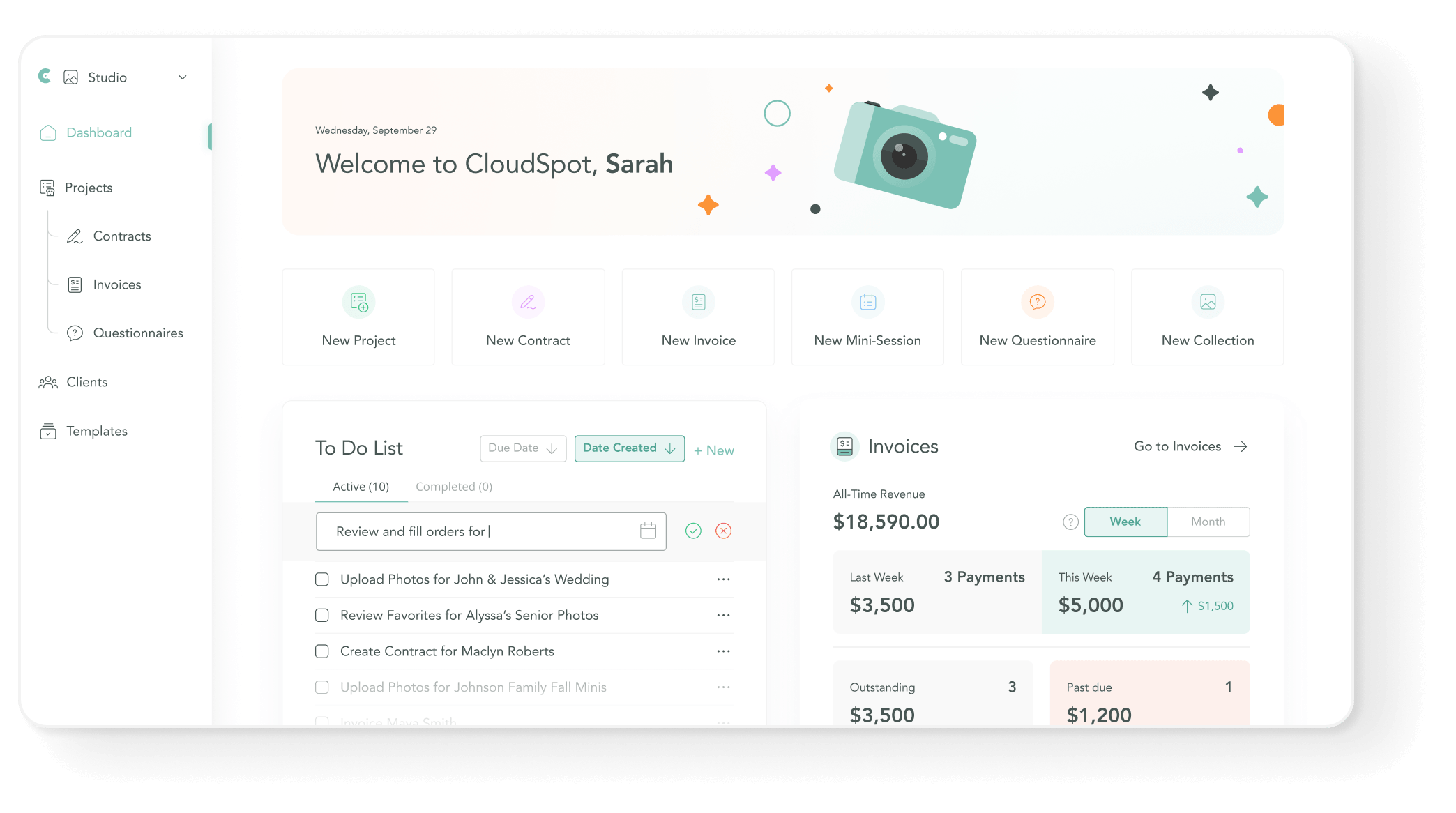 CloudSpot Screenshot