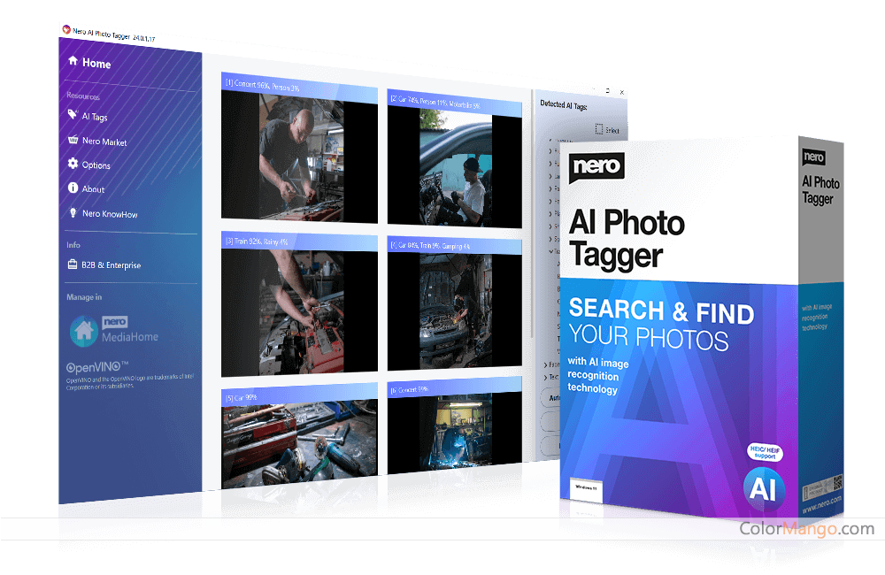 Nero AI Photo Tagger Screenshot