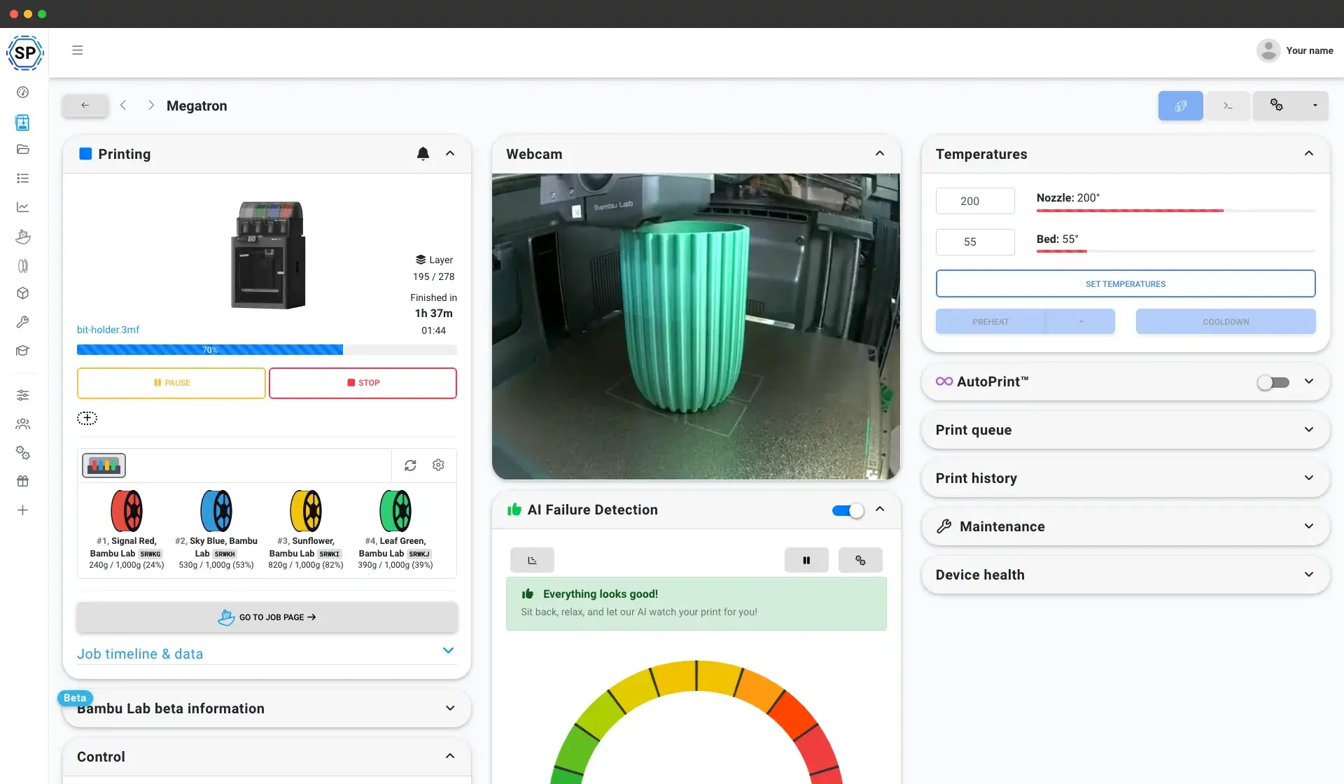 SimplyPrint Screenshot