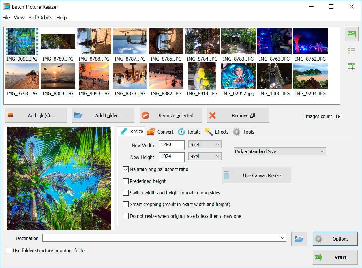 Batch Picture Resizer Screenshot