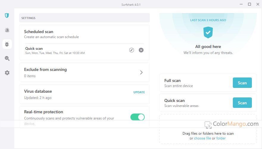 Surfshark Antivirus Screenshot
