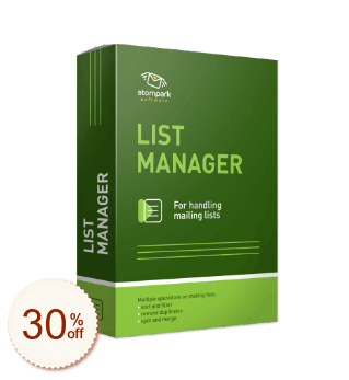 Atomic List Manager Code coupon de réduction