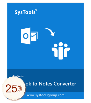 SysTools Outlook to Notes Code coupon de réduction
