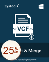 SysTools vCard Split and Merge Code coupon de réduction