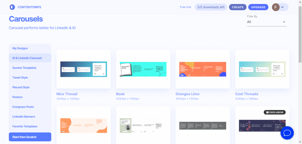 Contentdrips Screenshot