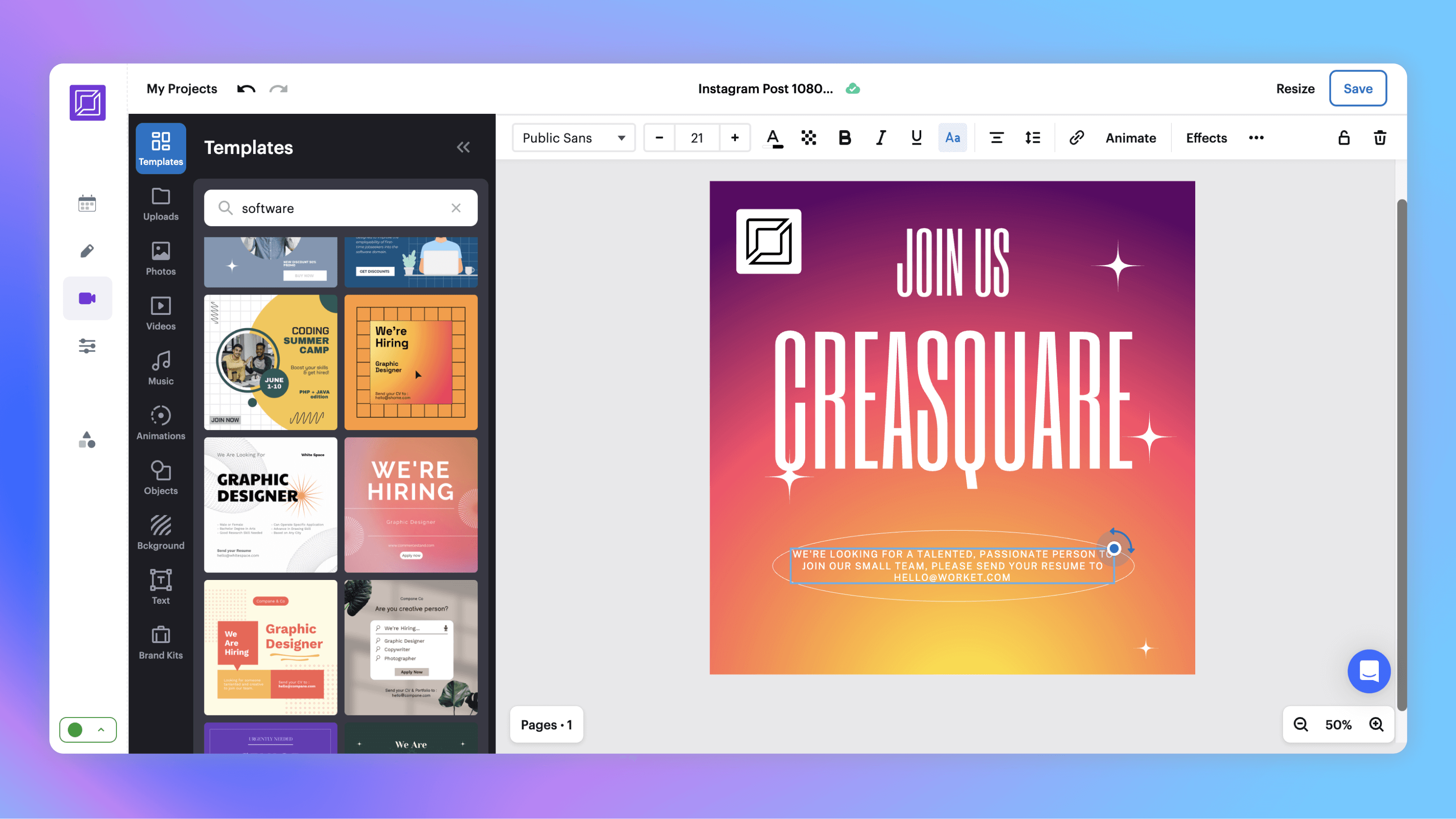 Creasquare Screenshot