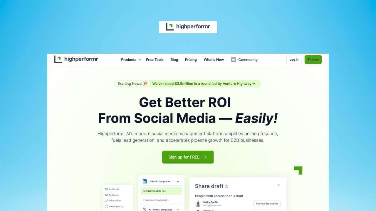 Highperformr AI Screenshot