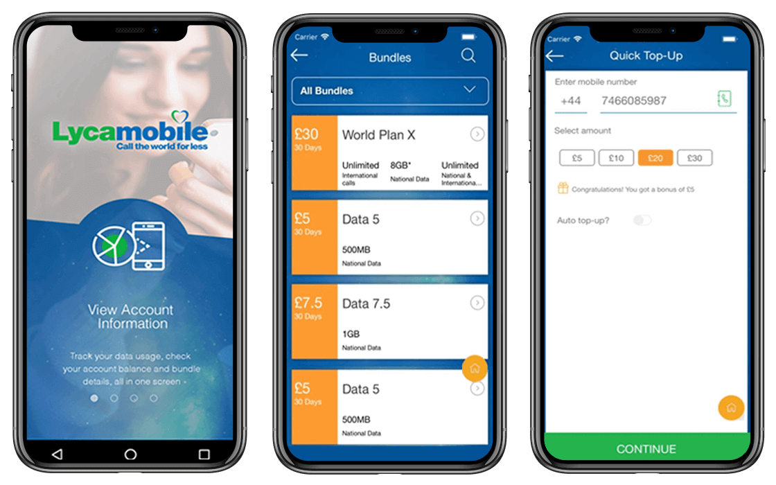 LycaMobile Screenshot