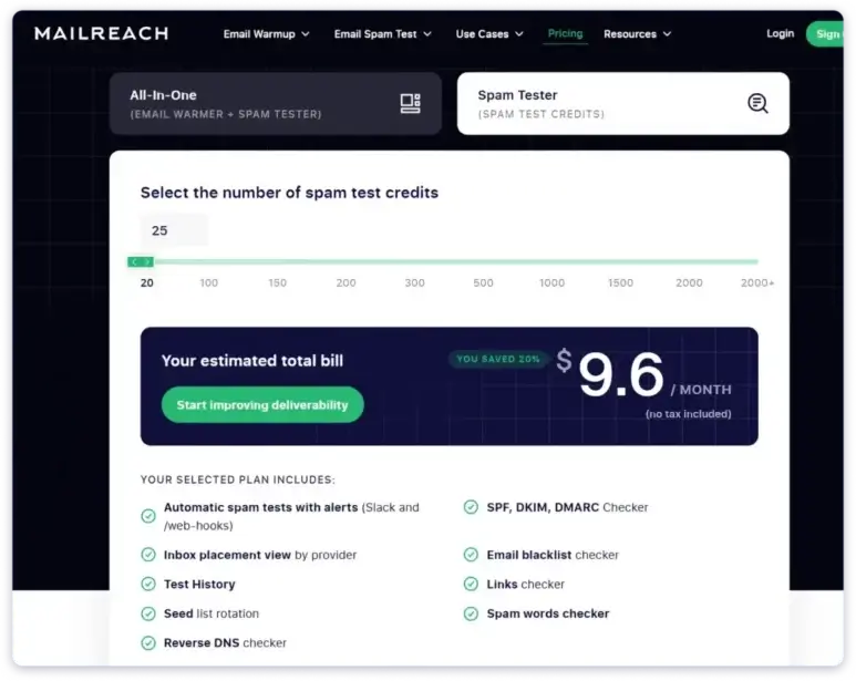 MailReach Screenshot