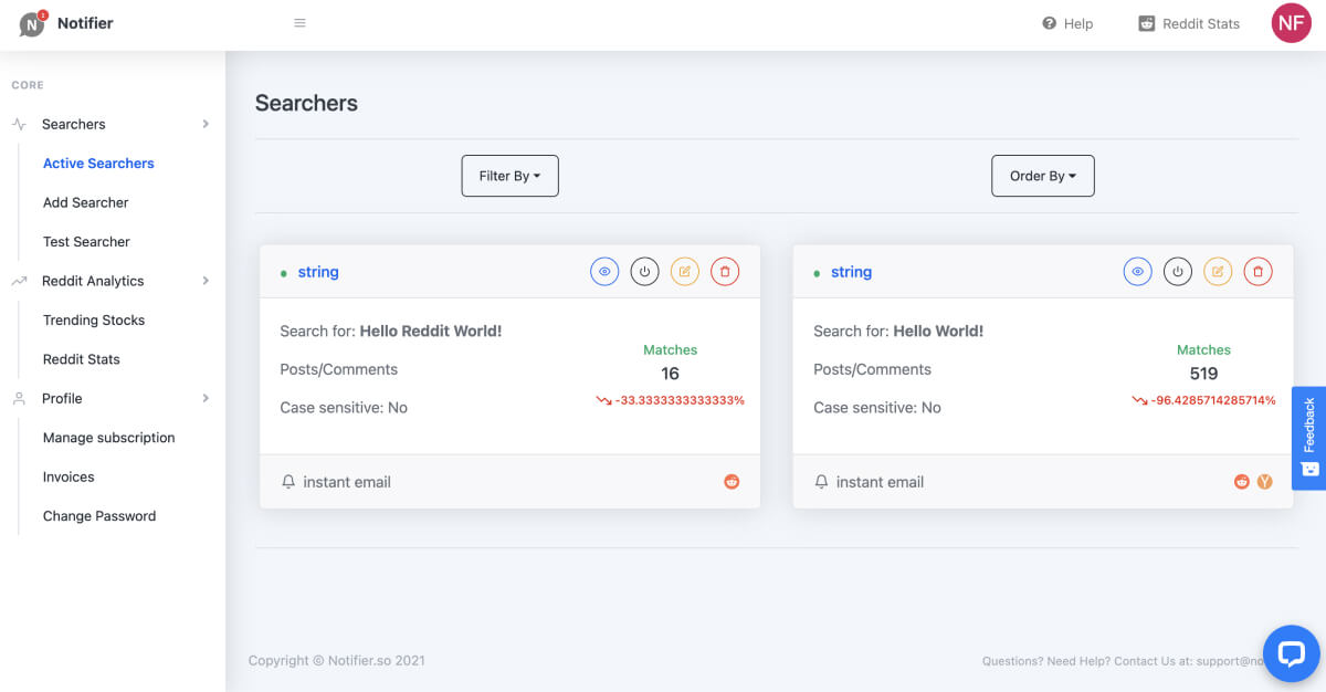Notifier Screenshot