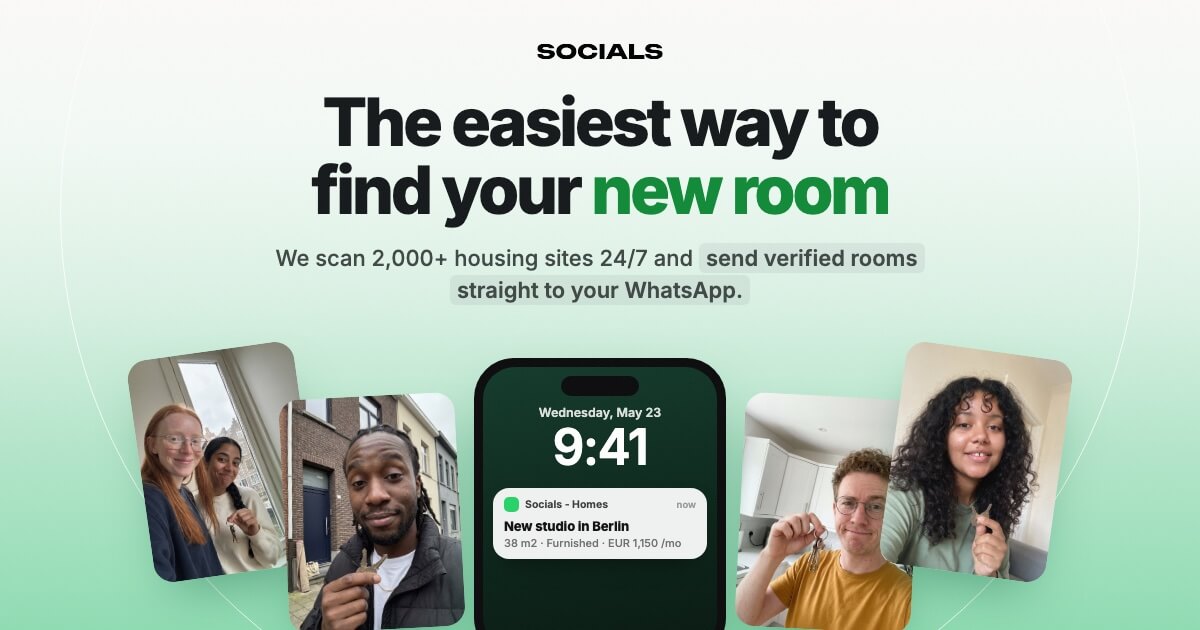 Socials Homes Screenshot