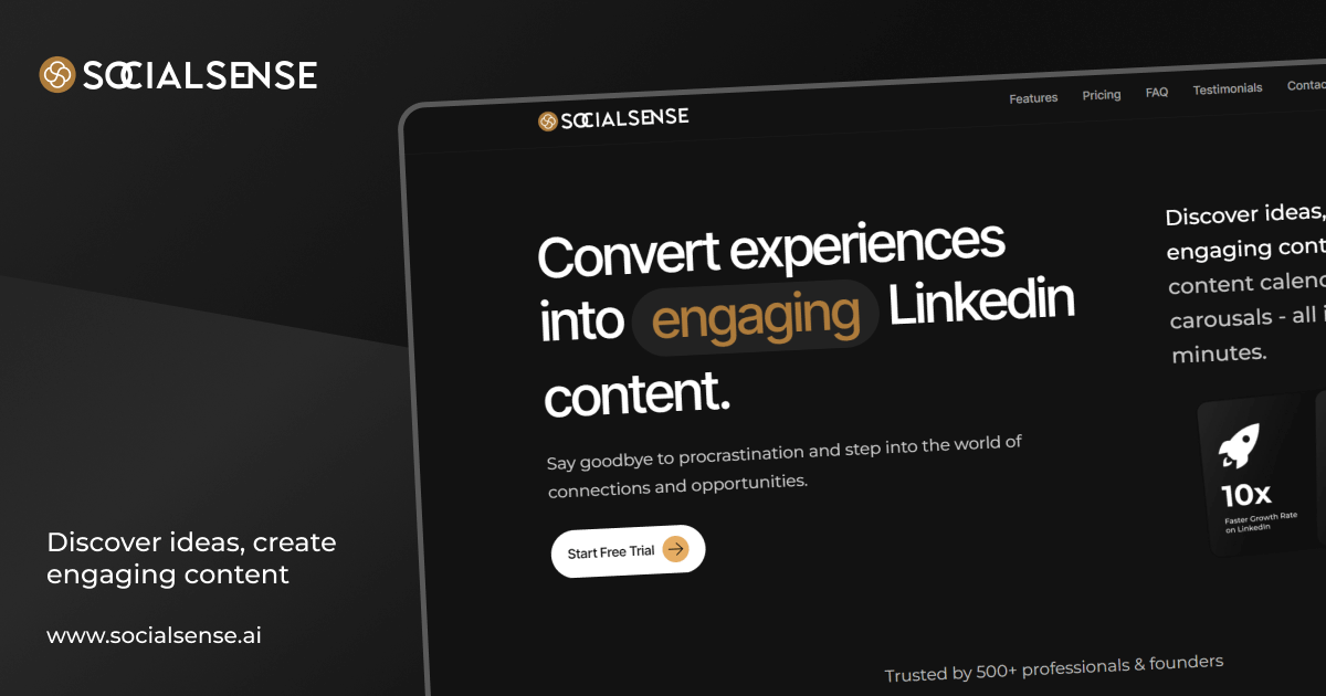 SocialSense Screenshot