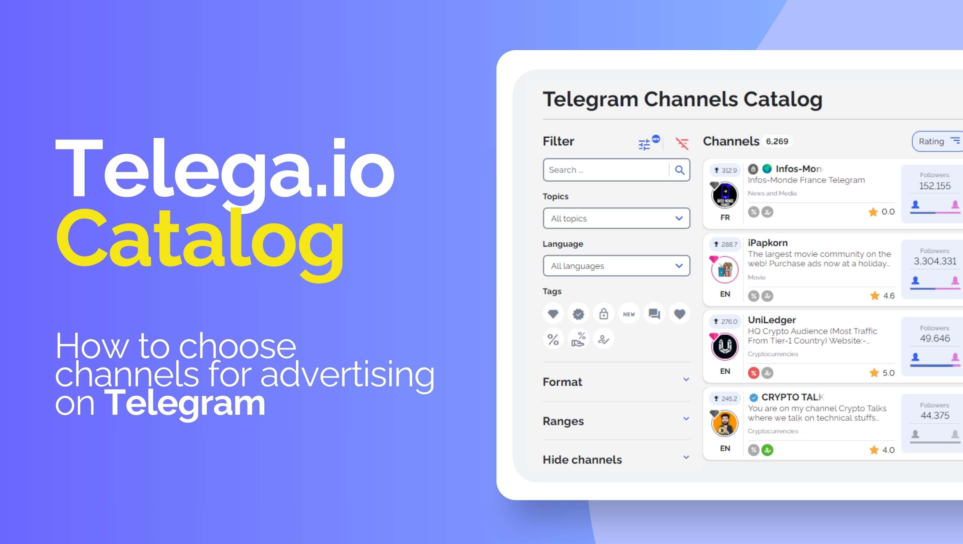 Telega.io Screenshot