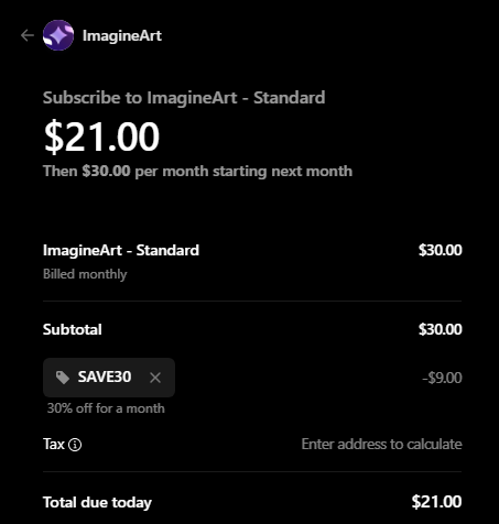 ImagineArt coupon