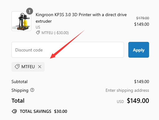 Kingroon 3D Discount