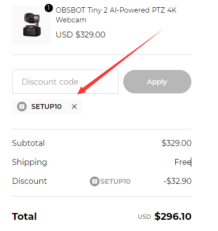 OBSBOT coupon