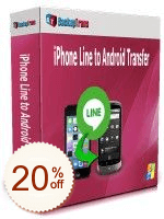 Backuptrans iPhone Line to Android Transfer Code coupon de réduction