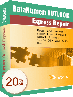DataNumen Outlook Express Repair Code coupon de réduction